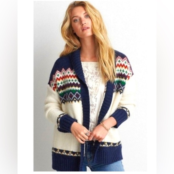NWT American Eagle Alpaca Wool Blend Cozy Cardigan Size Medium - Picture 1 of 9